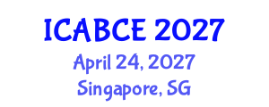 International Conference on Architecture, Building and Civil Engineering (ICABCE) April 24, 2027 - Singapore, Singapore International Conference on Architecture, Building and Civil Engineering (ICABCE) April 24, 2027 - Singapore, Singapore