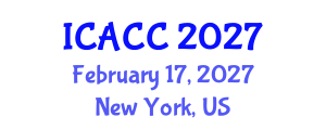 International Conference on Architecture, Construction and Conservation (ICACC) February 17, 2027 - New York, United States International Conference on Architecture, Construction and Conservation (ICACC) February 17, 2027 - New York, United States