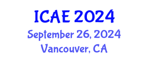 International Conference on Architecture Environment (ICAE) September 26, 2024 - Vancouver, Canada