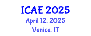 International Conference on Architecture Environment (ICAE) April 12, 2025 - Venice, Italy