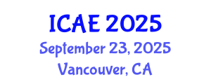 International Conference on Architecture Environment (ICAE) September 23, 2025 - Vancouver, Canada