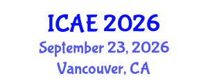 International Conference on Architecture Environment (ICAE) September 23, 2026 - Vancouver, Canada