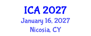 International Conference on Architecture (ICA) January 16, 2027 - Nicosia, Cyprus International Conference on Architecture (ICA) January 16, 2027 - Nicosia, Cyprus