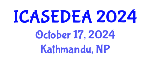 International Conference on Architecture, Sustainable Environmental Design and Engineering Applications (ICASEDEA) October 17, 2024 - Kathmandu, Nepal