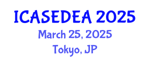 International Conference on Architecture, Sustainable Environmental Design and Engineering Applications (ICASEDEA) March 25, 2025 - Tokyo, Japan