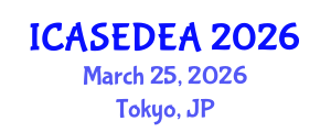 International Conference on Architecture, Sustainable Environmental Design and Engineering Applications (ICASEDEA) March 25, 2026 - Tokyo, Japan