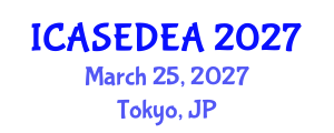 International Conference on Architecture, Sustainable Environmental Design and Engineering Applications (ICASEDEA) March 25, 2027 - Tokyo, Japan International Conference on Architecture, Sustainable Environmental Design and Engineering Applications (ICASEDEA) March 25, 2027 - Tokyo, Japan