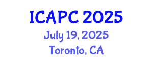 International Conference on Art and Popular Culture (ICAPC) July 19, 2025 - Toronto, Canada