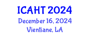 International Conference on Art History and Theories (ICAHT) December 16, 2024 - Vientiane, Laos