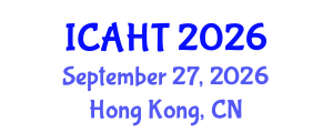 International Conference on Art History and Theories (ICAHT) September 27, 2026 - Hong Kong, China International Conference on Art History and Theories (ICAHT) September 27, 2026 - Hong Kong, China