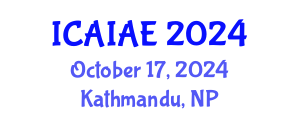 International Conference on Artificial Intelligence Algorithms for Education (ICAIAE) October 17, 2024 - Kathmandu, Nepal