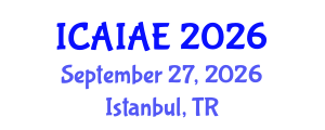 International Conference on Artificial Intelligence Algorithms for Education (ICAIAE) September 27, 2026 - Istanbul, Turkey