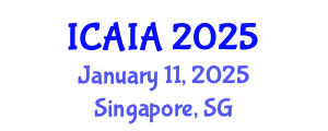 International Conference on Artificial Intelligence and Applications (ICAIA) January 11, 2025 - Singapore, Singapore