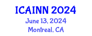 International Conference on Artificial Intelligence and Neural Networks (ICAINN) June 13, 2024 - Montreal, Canada