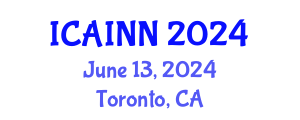 International Conference on Artificial Intelligence and Neural Networks (ICAINN) June 13, 2024 - Toronto, Canada