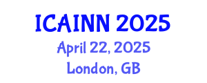 International Conference on Artificial Intelligence and Neural Networks (ICAINN) April 22, 2025 - London, United Kingdom
