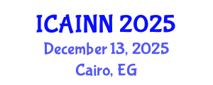 International Conference on Artificial Intelligence and Neural Networks (ICAINN) December 13, 2025 - Cairo, Egypt