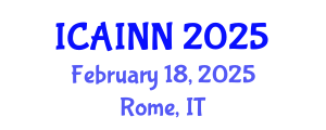 International Conference on Artificial Intelligence and Neural Networks (ICAINN) February 18, 2025 - Rome, Italy