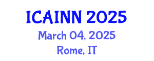 International Conference on Artificial Intelligence and Neural Networks (ICAINN) March 04, 2025 - Rome, Italy