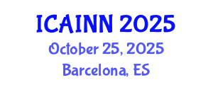 International Conference on Artificial Intelligence and Neural Networks (ICAINN) October 25, 2025 - Barcelona, Spain