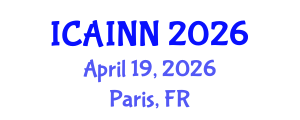 International Conference on Artificial Intelligence and Neural Networks (ICAINN) April 19, 2026 - Paris, France