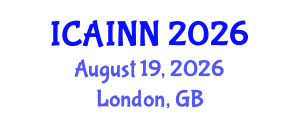 International Conference on Artificial Intelligence and Neural Networks (ICAINN) August 19, 2026 - London, United Kingdom