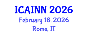 International Conference on Artificial Intelligence and Neural Networks (ICAINN) February 18, 2026 - Rome, Italy