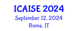 International Conference on Artificial Intelligence and Software Engineering (ICAISE) September 12, 2024 - Rome, Italy
