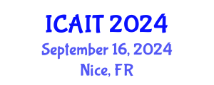 International Conference on Artificial Intelligence and Technology (ICAIT) September 16, 2024 - Nice, France