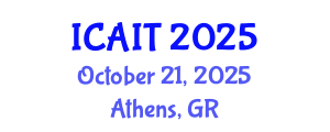 International Conference on Artificial Intelligence and Technology (ICAIT) October 21, 2025 - Athens, Greece