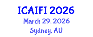 International Conference on Artificial Intelligence for Food Industry (ICAIFI) March 29, 2026 - Sydney, Australia