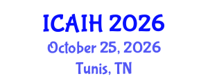 International Conference on Artificial Intelligence for Healthcare (ICAIH) October 25, 2026 - Tunis, Tunisia International Conference on Artificial Intelligence for Healthcare (ICAIH) October 25, 2026 - Tunis, Tunisia