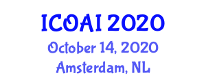 International Conference on Artificial Intelligence (ICOAI) October 14, 2020 - Amsterdam, Netherlands