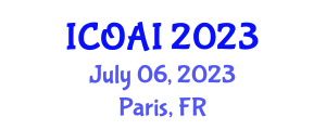 International Conference on Artificial Intelligence (ICOAI) July 06, 2023 - Paris, France