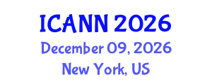 International Conference on Artificial Neural Networks (ICANN) December 09, 2026 - New York, United States International Conference on Artificial Neural Networks (ICANN) December 09, 2026 - New York, United States