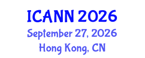 International Conference on Artificial Neural Networks (ICANN) September 27, 2026 - Hong Kong, China International Conference on Artificial Neural Networks (ICANN) September 27, 2026 - Hong Kong, China