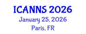 International Conference on Artificial Neural Networks Systems (ICANNS) January 25, 2026 - Paris, France