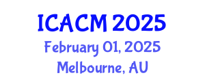 International Conference on Arts and Cultural Management (ICACM) February 01, 2025 - Melbourne, Australia