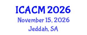 International Conference on Arts and Cultural Management (ICACM) November 15, 2026 - Jeddah, Saudi Arabia