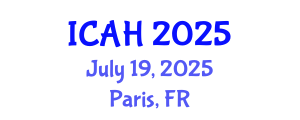 International Conference on Arts and Humanities (ICAH) July 19, 2025 - Paris, France