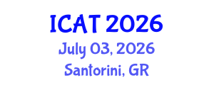 International Conference on Arts and Technology (ICAT) July 03, 2026 - Santorini, Greece International Conference on Arts and Technology (ICAT) July 03, 2026 - Santorini, Greece