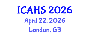 International Conference on Arts, Humanities and Sustainability (ICAHS) April 22, 2026 - London, United Kingdom