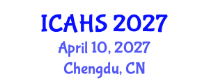 International Conference on Arts, Humanities and Sustainability (ICAHS) April 10, 2027 - Chengdu, China International Conference on Arts, Humanities and Sustainability (ICAHS) April 10, 2027 - Chengdu, China