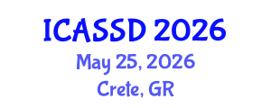 International Conference on Arts, Society and Sustainable Development (ICASSD) May 25, 2026 - Crete, Greece International Conference on Arts, Society and Sustainable Development (ICASSD) May 25, 2026 - Crete, Greece