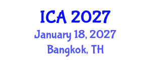 International Conference on Astrobiology (ICA) January 18, 2027 - Bangkok, Thailand International Conference on Astrobiology (ICA) January 18, 2027 - Bangkok, Thailand