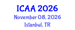 International Conference on Astronomy and Astrophysics (ICAA) November 08, 2026 - Istanbul, Turkey