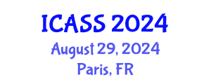 International Conference on Astronomy and Space Sciences (ICASS) August 29, 2024 - Paris, France