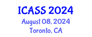 International Conference on Astronomy and Space Sciences (ICASS) August 08, 2024 - Toronto, Canada