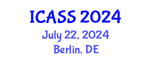 International Conference on Astronomy and Space Sciences (ICASS) July 22, 2024 - Berlin, Germany