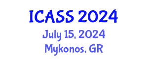 International Conference on Astronomy and Space Sciences (ICASS) July 15, 2024 - Mykonos, Greece